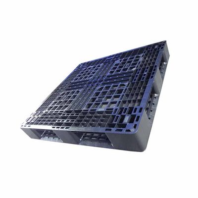 Schwarze harte Beanspruchung Polypropylen Rackable-Kunststoffpalette-43x43