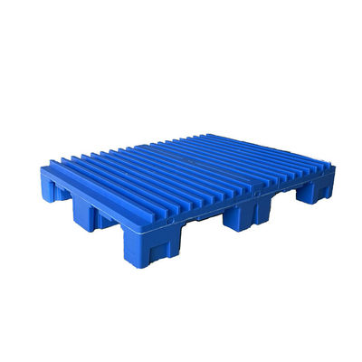 Stapelbares statisches 4000Kg Spritzen Kunststoffpaletten HDPE Blau