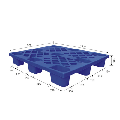 HDPE pp. industrielle Kunststoffpaletten 1000x800 fließen durch