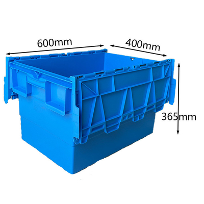 600x400x365mm bewegliches Kasten-Lager-Last 50Kg PLASTIKHDPE Plastikkisten
