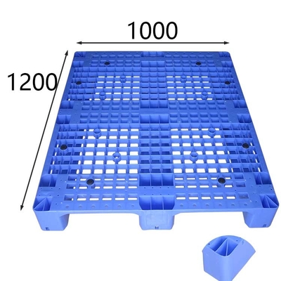 Statische Belastung 6000 Kilogramm Rackable-Kunststoffpalette-Euro Standard-HDPE blaues 1200x1000