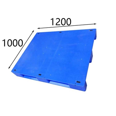 Verstärkte Eurokunststoffpaletten 1200 x 1000 blaues HDPE/PET flache harte Beanspruchung