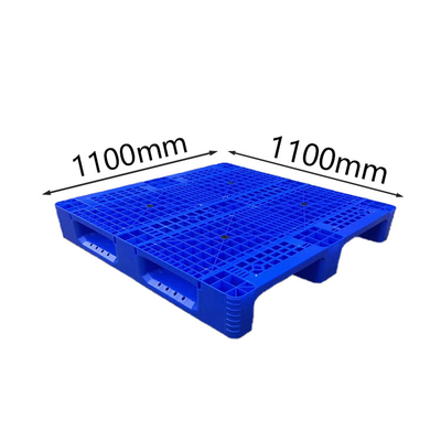 Blaue Antibeleg HDPE Kunststoffpaletten 1100 x 1100 x 155 für Nahrungsmittelfabrik/-hafen