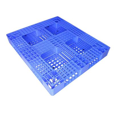 Stapelbare Kunststoffpalette blaues 1000x1000 des Lager-3500Kg