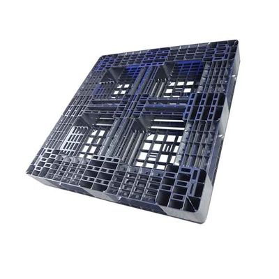 Schwarze harte Beanspruchung Polypropylen Rackable-Kunststoffpalette-43x43
