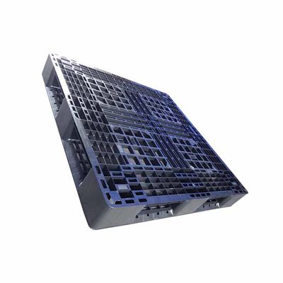 Hygienische schwarze PET Rackable-Kunststoffpaletten Regelkreis 1100 x 1100