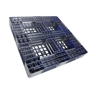 Hygienische schwarze PET Rackable-Kunststoffpaletten Regelkreis 1100 x 1100