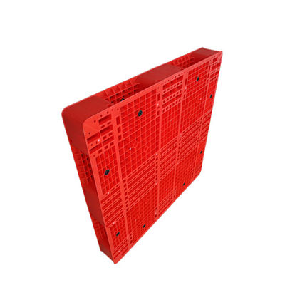 PET hygienische 1200x1200 rote stapelbare Kunststoffpalette 6000Kg für Lager