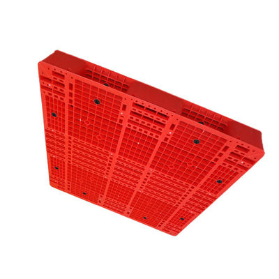 Roter Plastik-statischer Vierwegsgabelstapler der PET 48X48 Doppelt-Seiten-Paletten-6000Kg