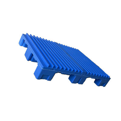 Stapelbares statisches 4000Kg Spritzen Kunststoffpaletten HDPE Blau
