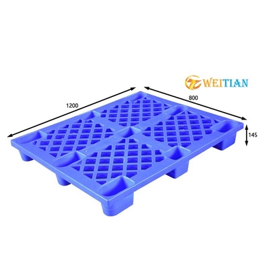 Gesichts-Paletten-hygienisches Jungfrau HDPE der Plattform-1200X800 einzelnes stapelbare Kunststoffpalette
