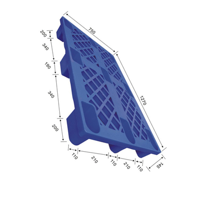 Ergonomische Griff-hygienisches Kunststoffpalette HDPE Lager 1270X750