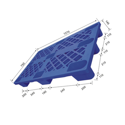 Kunststoffpalette-Schnellverschluß 1500Kg des Lager-1270x750 statisches HDPE