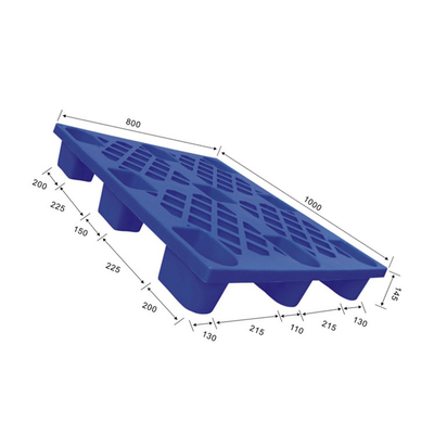 Kunststoffpalette des Lager-1000x800 ergonomische Behandlungshdpe offene Plattform-Paletten