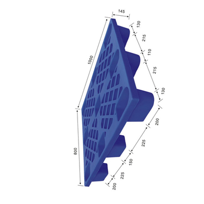 Kunststoffpalette HDPE Polyäthylen 400Kg des Lager-1000X800 dynamisch