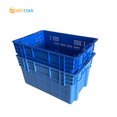 600 Plastik- bewegliches Kiste X.400 HDPE blaue Nahrungsmittel-Grad-Plastik-Apple-Kisten 100%