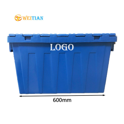 Hygien-HDPE Last 50Kg beleg der wiederverwendbaren beweglichen Plastikkästen 60L Anti