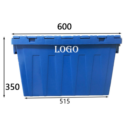 600x400x350 logistische nistbare Plastikkisten-Plastiklast 70Kg des Kasten-60L