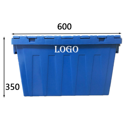 Nistbares großes Plastikverschiffen packt HDPE blaue wiederverwendbare bewegende Behälter Lasts-50Kg ein