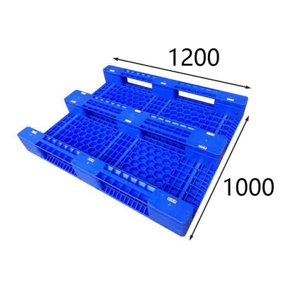 Polypropylen-Doppelt-Gesichts-Paletten-Wirtschaft PET blaues 1200 x 1000 für Gabelstapler
