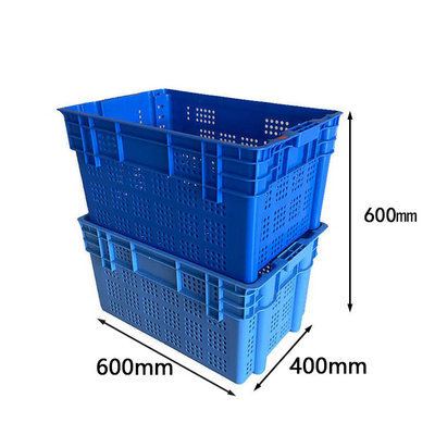 Nistbare zusammenklappbare Plastikkisten 600 stapelbare bewegliche Kisten X.400 X 315mm