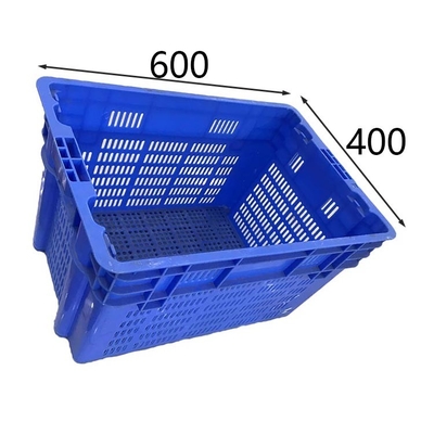 Nistbare zusammenklappbare Plastikkisten 600 stapelbare bewegliche Kisten X.400 X 315mm